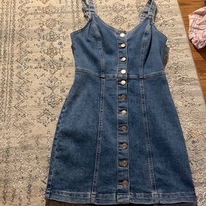 Denim mini dress